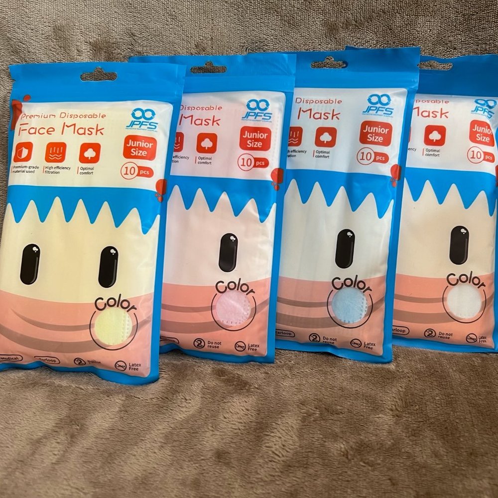 JPFS Junior Face Masks- 10 pack